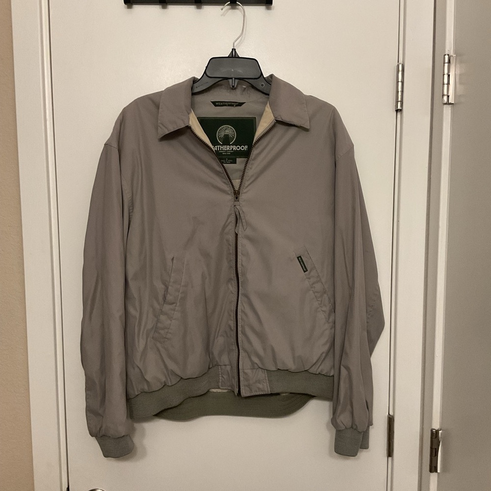 Weatherproof Men's Taupe Windbreaker